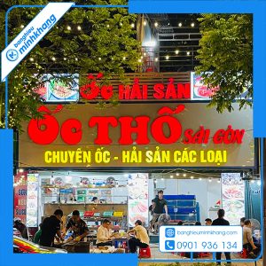 Tầm quan trọng của bảng hiệu quán ốc trong kinh doanh ẩm thực