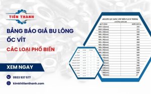bu lông ốc vít - Bảng giá bu lông các loại thông dụng