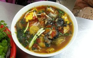 Nguyên liệu cần chuẩn bị cho món bún ốc khương thượng