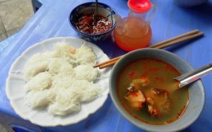 Nguyên liệu chuẩn bị nấu bún ốc nguội ô quan chưởng