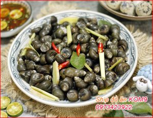Nguyên liệu chuẩn bị cho nồi cách luộc ốc vặn
