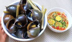 Nguyên liệu làm ốc bươu hấp mẻ