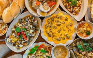 Nguyên liệu cần chuẩn bị cho món ốc chảo nha trang