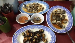 Nguyên liệu chuẩn bị cho món ốc khoa thép mới