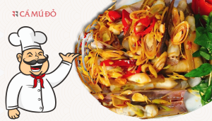 Nguyên liệu làm ốc móng tay xào sả ớt