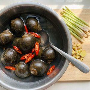 Nguyên liệu làm ốc nhồi hấp mẻ